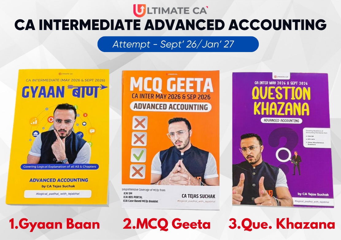 CA Intermediate New Syllabus ADVANCED ACCOUNTING Books by CA Tejas Suchak