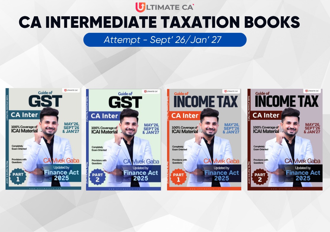 CA Intermediate New Syllabus Taxation (DT & GST) Books by CA Vivek Gaba
