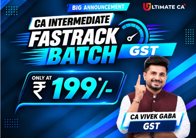CA Inter GST Fastrack Batch Jan 27 by CA Vivek Gaba