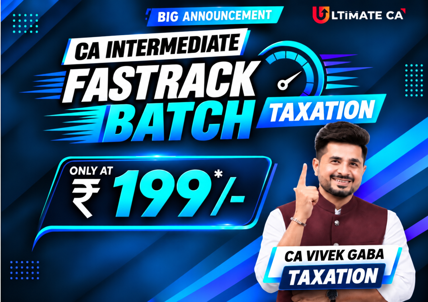 CA Inter Taxation ( DT & GST ) Fastrack Batch Jan 27 by CA Vivek Gaba