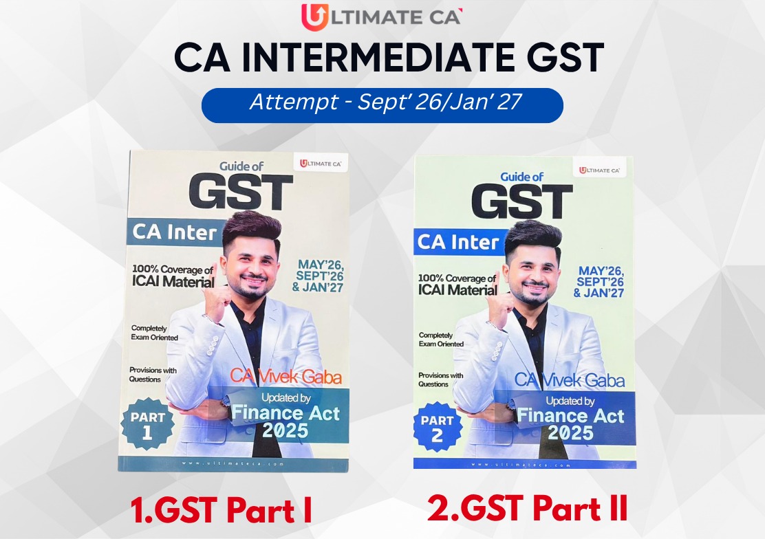 CA INTER NEW SYLLABUS GST Books by CA Vivek Gaba