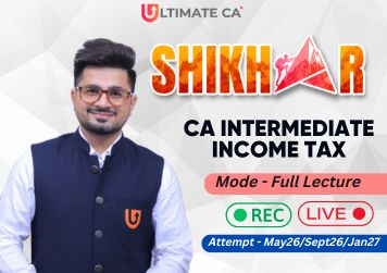 CA INTER NEW SYLLABUS  INCOME TAX 
