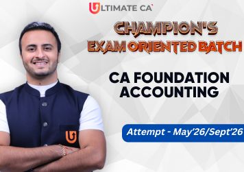 CA Foundation Accounting Exam Oriented Batch 