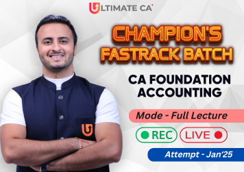 CA Foundation Accounting Fastrack Batch 