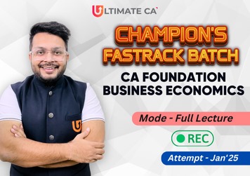 CA Foundation Economics By CA Mohnish Vora Fastrack Batch