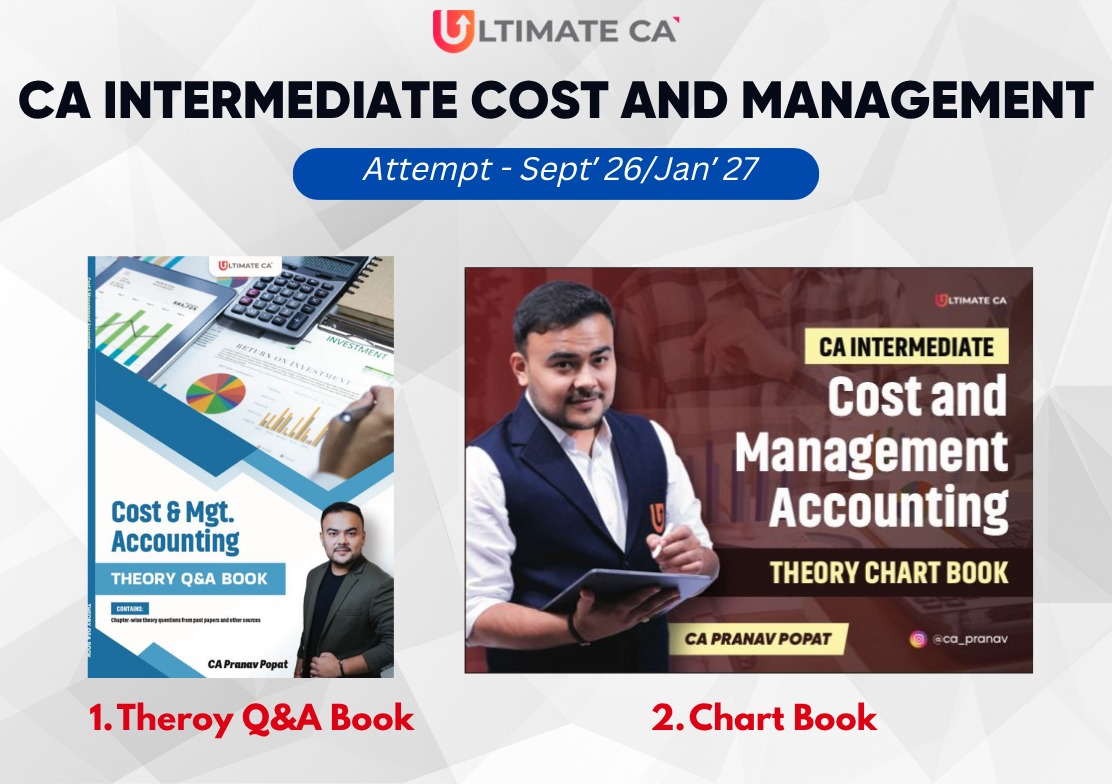  Theory Chart Book  & Theory Q & A Book of Costing & Management by Pranav Popat Sir
