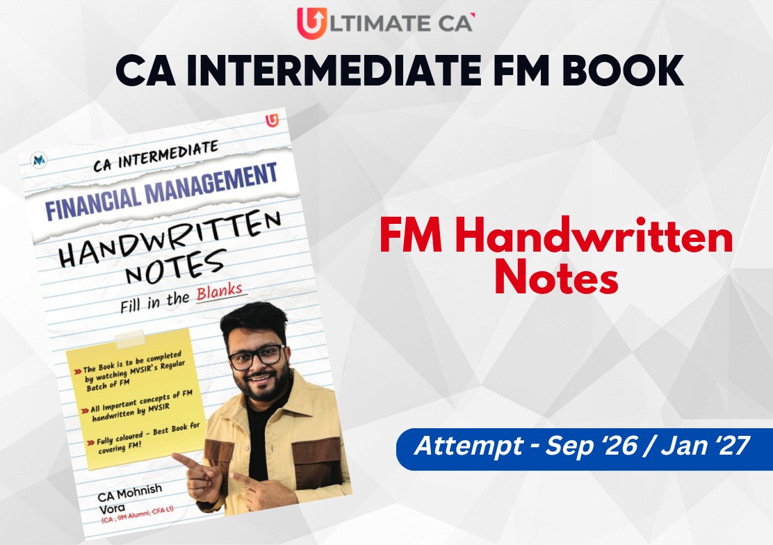 FM Handwritten Notes (fill in the blanks only) | CA Inter New Syllabus


