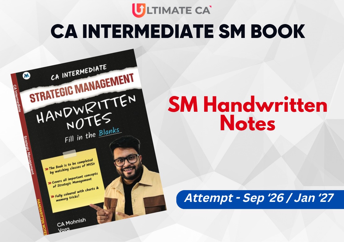SM Handwritten Notes (fill in the blanks only) | CA Inter New Syllabus	