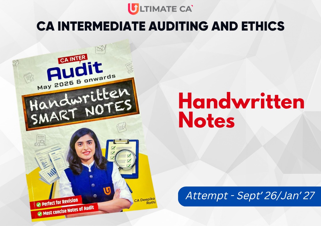 CA Inter Audit Handwritten Smart Notes by CA Deepika Rathi