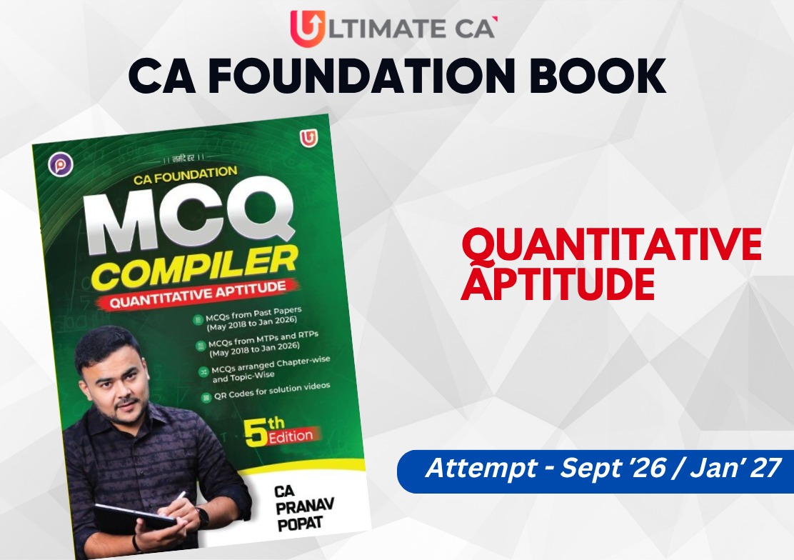 MCQ Compiler | Edition 5 | Quantitative Aptitude | CA Foundation New Syllabus | CA Pranav Popat
