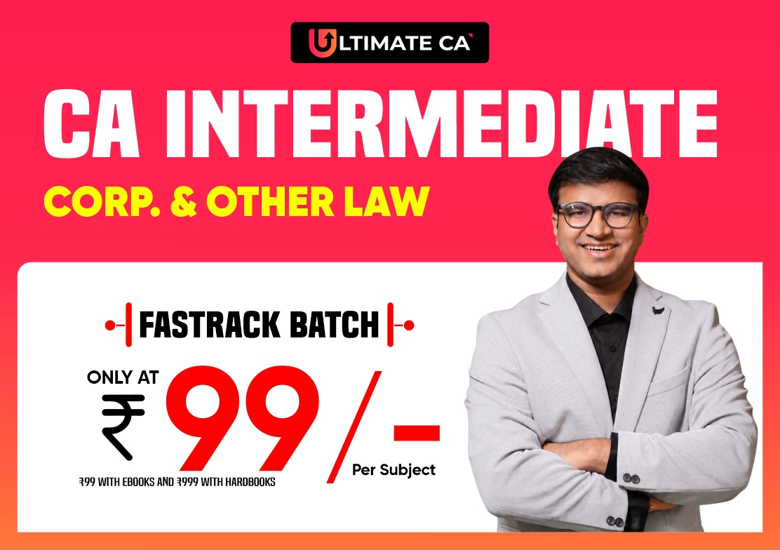 CA Inter Law Fastrack Batch Sept 26 By CA Indresh Gandhi
