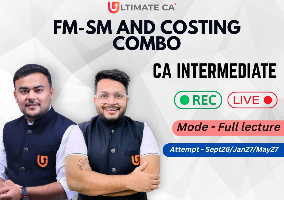 CA Inter Costing and FM SM Combo (FM SM By MV Sir)