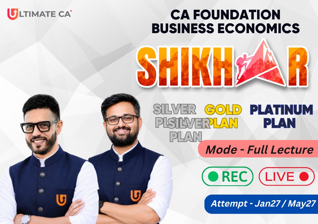 CA Foundation New Syllabus Business Economics Full Lectures  by CA Swapnil Patni & CA Adarsh Joshi