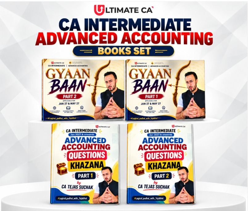 4 Books Combo | Gyaan Baan Module 1| Gyaan Baan Module 2|Question Khazana Part 2| Question Khazana Part 2| CA Intermediate| Advanced Accounting | CA Tejas Suchak