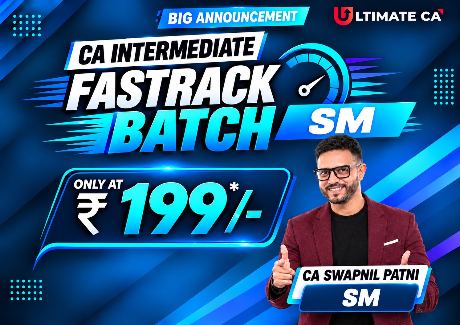 CA Inter SM Fastrack Batch Jan 27 By CA CA Swapnil Patni