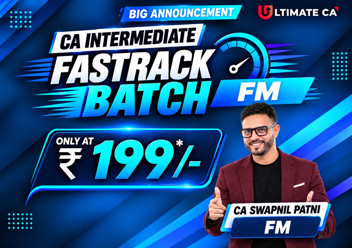 CA Inter FM Fastrack Batch Jan 27 By CA CA Swapnil Patni